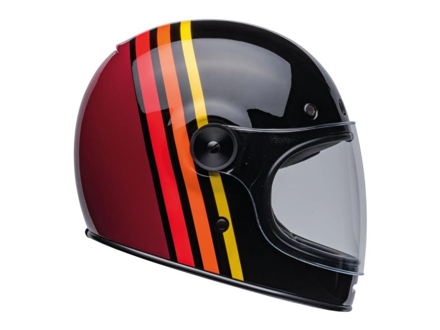 Bullitt Retro Full Face Helmet Reverb Gloss Black/Red | M