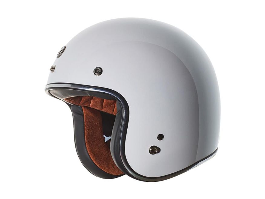 T-50 ECE Open Face Helmet Gloss White | S