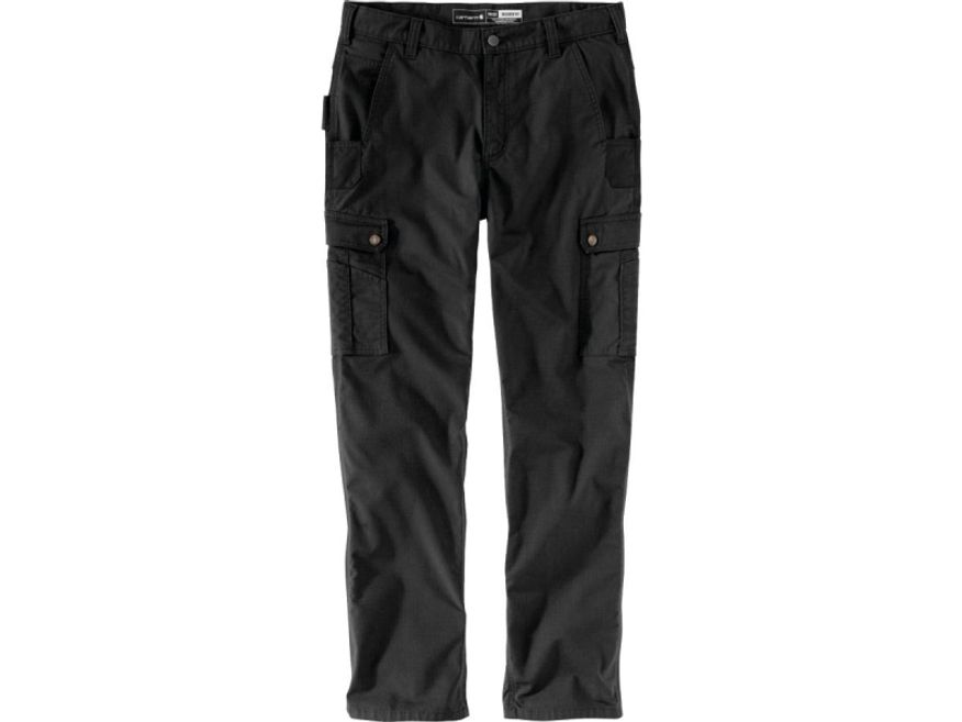  Rugged Flex Relaxed Fit Ripstop Cargo Work Pants W36/L32 Black 