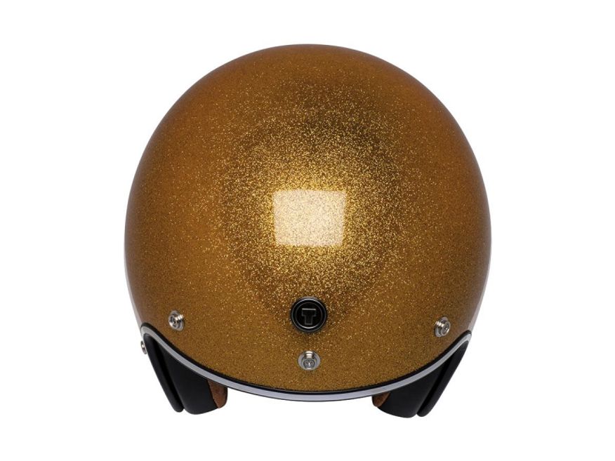 T-50 Gold Mega Flake ECE Open Face Helmet | S