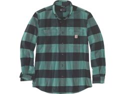  Rugged Flex Relaxed Fit Midweight Flannel Long Sleeve Plaid Shirt 