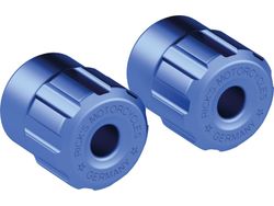  Club-Style Crash Bar Replacement Aluminium Sliders Gloss Blue Anodized 