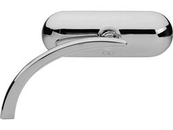  Mini-Oval Micro Mirror Chrome Vänster