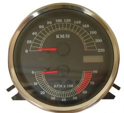 H-D utbytesmätare km/h med varv