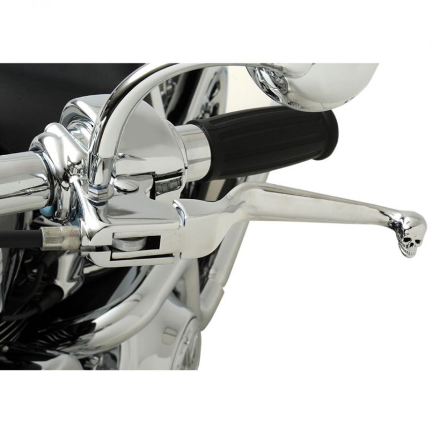 Handtag Skull broms koppling Krom