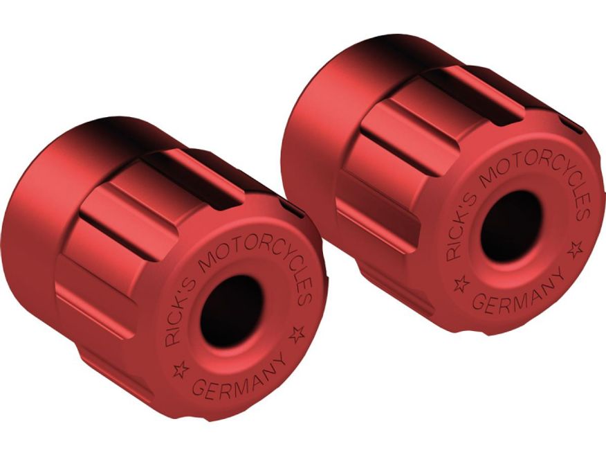  Club-Style Crash Bar Replacement Aluminium Sliders Gloss Red Anodized 