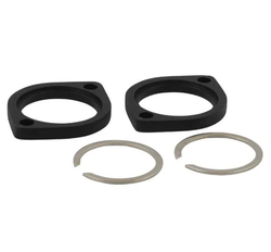  CCE, Exhaust Clamp, Incl. Retainer Rings, Black Exhaust Flange and Retaining Ring Kit Black 