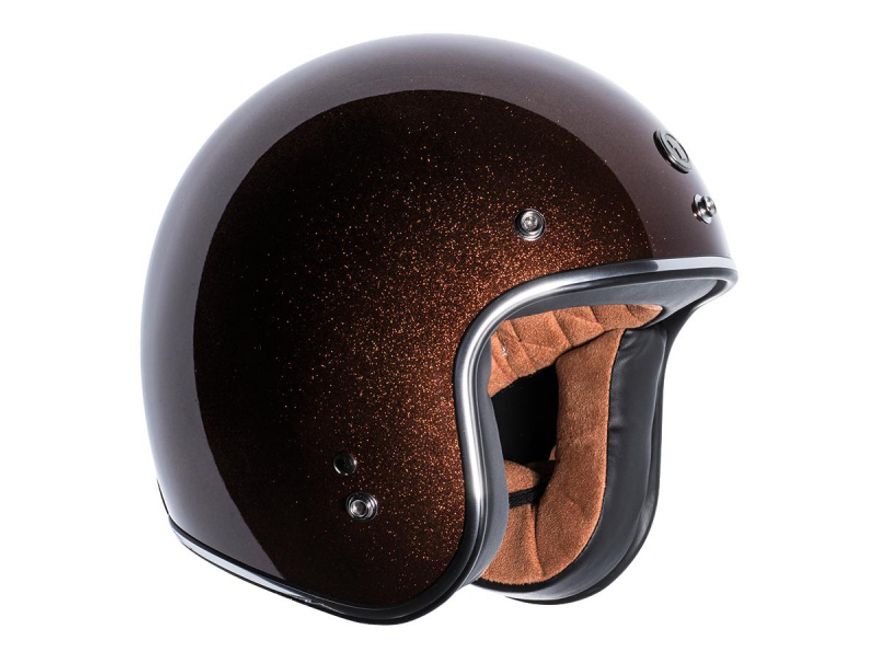  T-50 Root Beer Mega Flake ECE Open Face Helmet 
