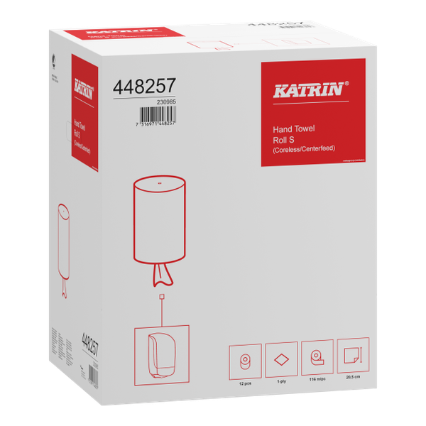 Torkpapper centrummatat - 116m papper p&aring; rulle!