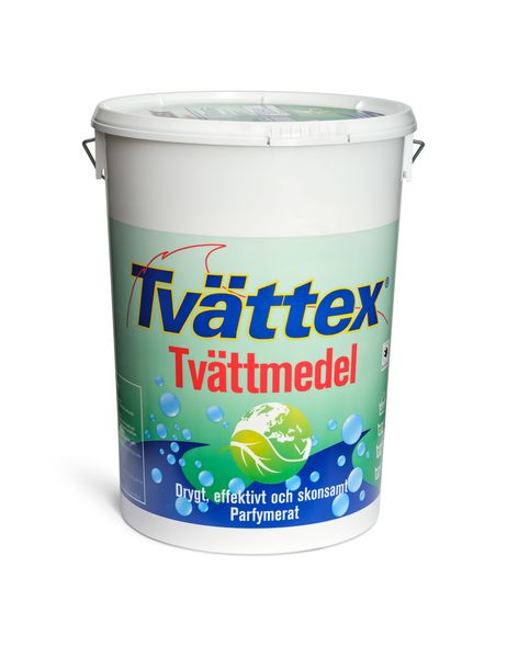Burk med Tv&auml;ttex tv&auml;ttmedel