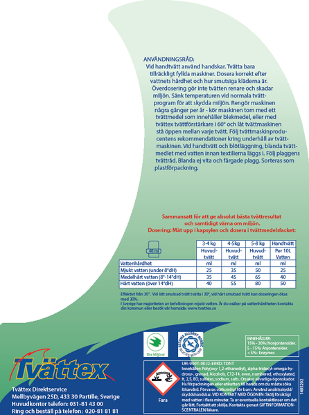 Flytande tv&auml;ttmedel utan parfym - Parfymfritt 