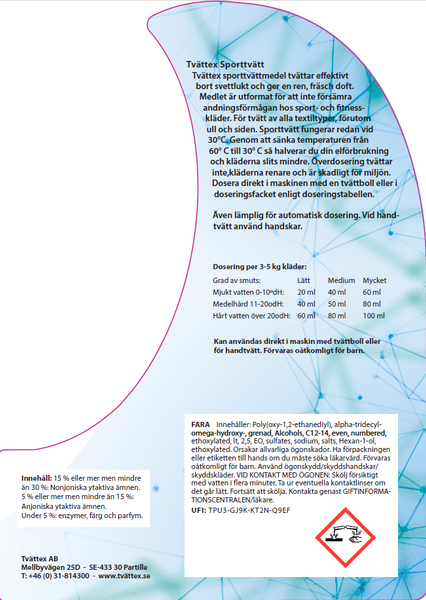 Sporttv&auml;ttmedel - effektivt redan vid 30&deg;