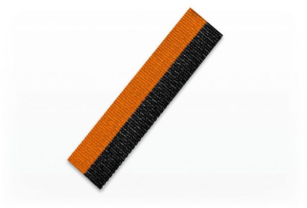 Medaljband svart/orange