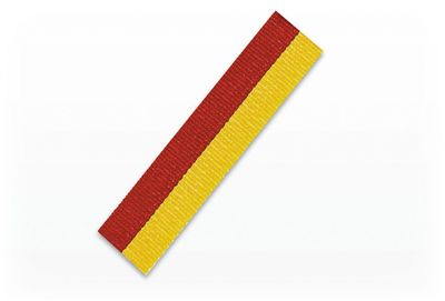 Medaljband röd/gul