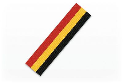 Medaljband svart/gul/röd