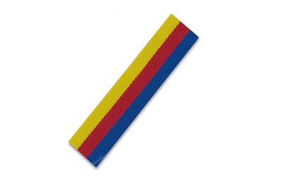 Långt medaljband b/r/g