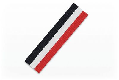 Medaljband svart/vit/röd