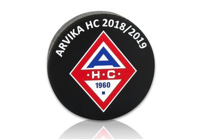 Hockeypuck med färgtryck