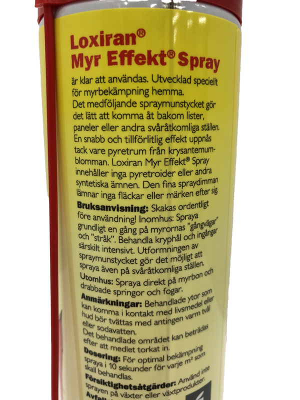 Spray mot myror