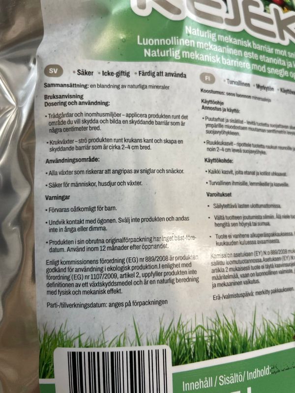 Produktbild för Naturlig barriär mot sniglar