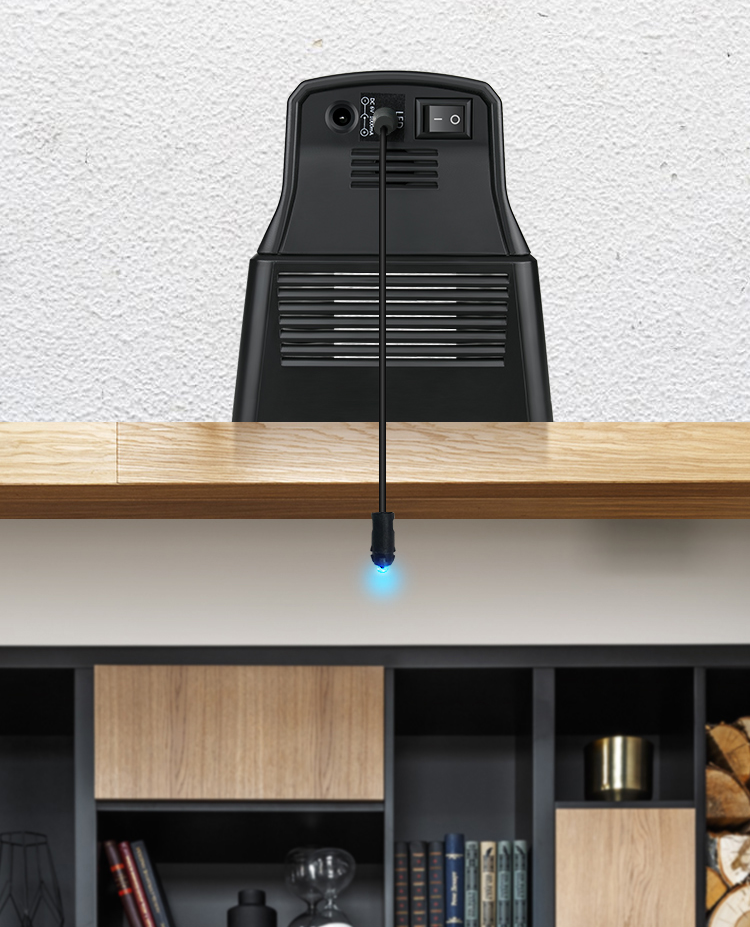 Led lampa indikerar fångst